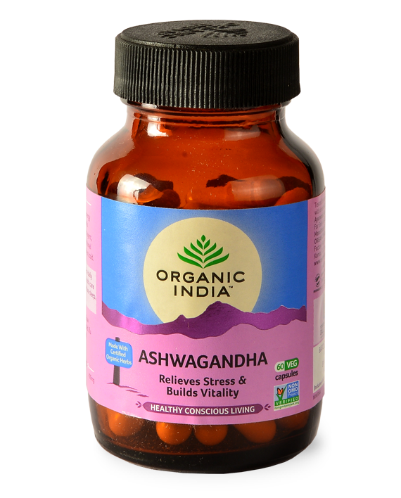 Organic India Ashwagandha 90 Vegetable Capsules